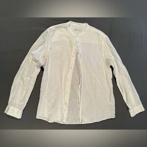 Zara Men’s Linen Button-Down Shirt